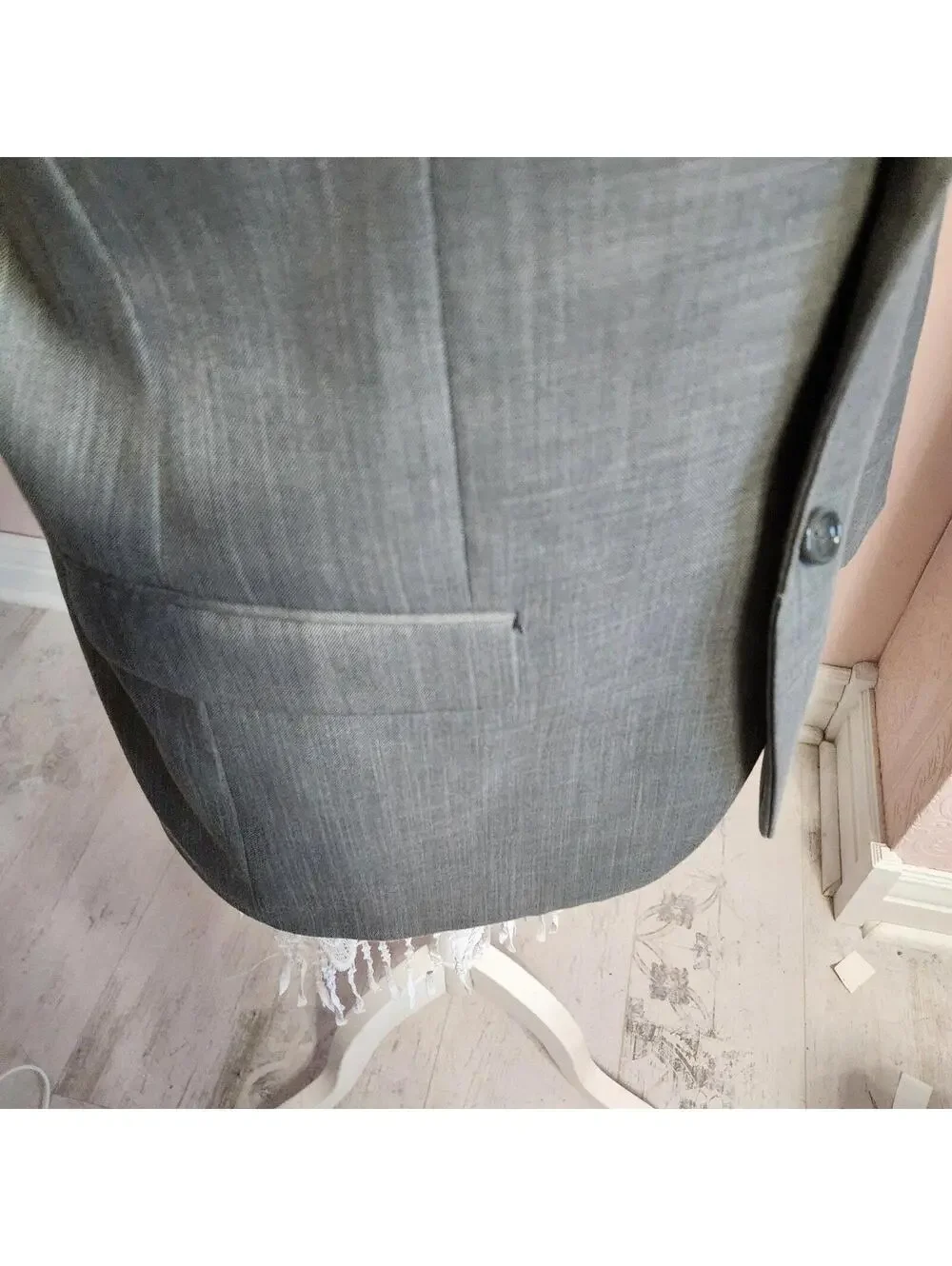 NWOT Caravelli Gray Sport Coat Blazer Men's 40R Double Vent Viscose Blend